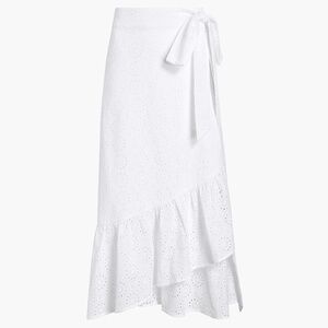 Hill House Home The Mirabel Skirt - White Eyelet Size LWhite Eyelet / L